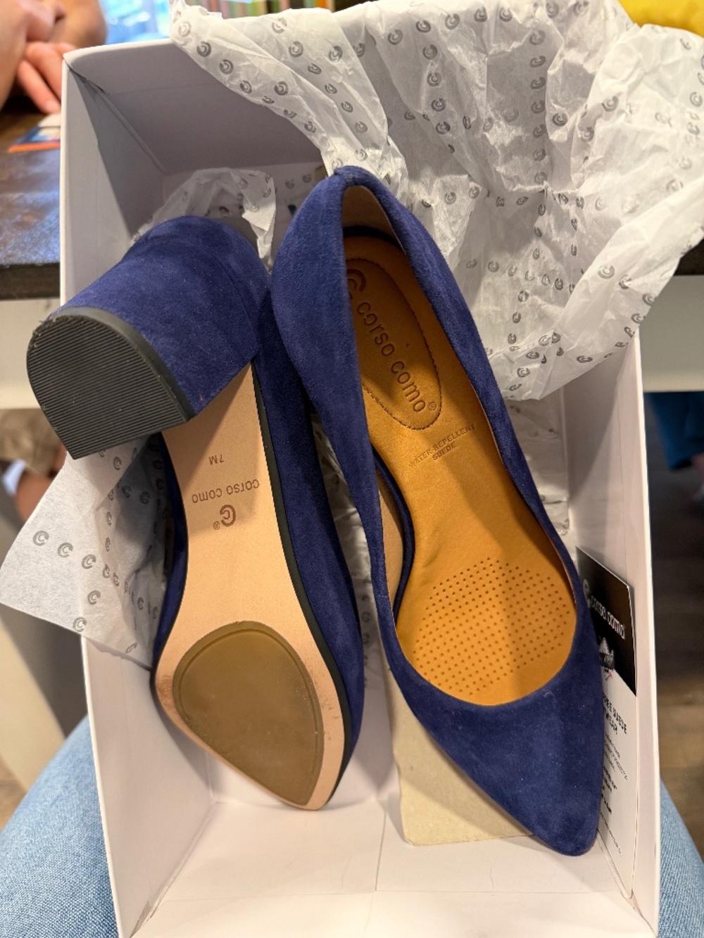 New Corso Como Navy pumps 7M